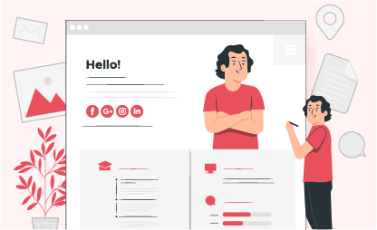 A recruiter taking a look at the resume of a ReactJS developer.
                        